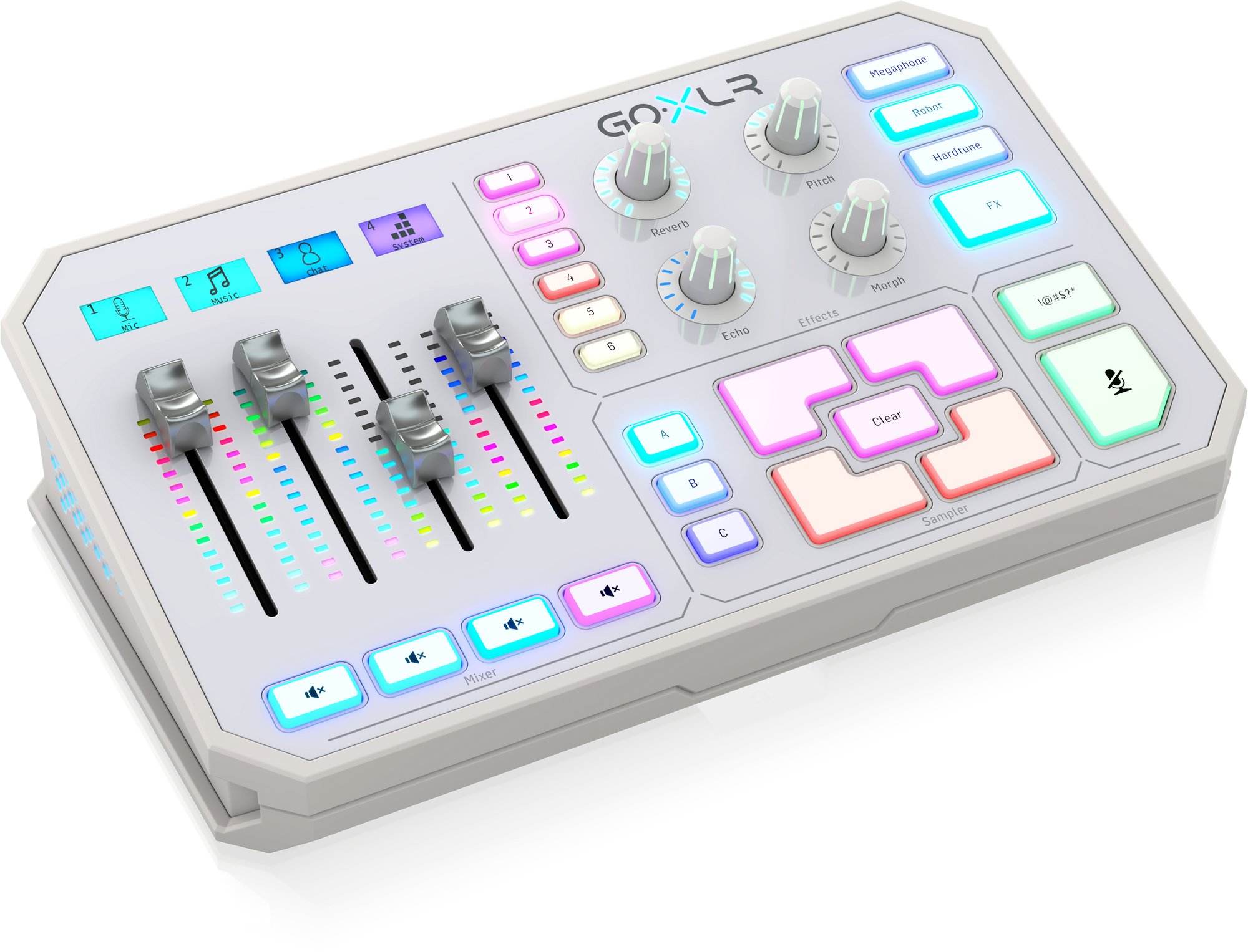 TC Helicon GoXLR-WH Broadcaster Platform with 4-Channel Mixer